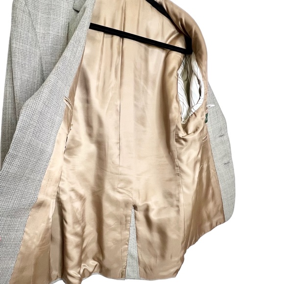 Lauren Ralph Lauren Men’s Wool Blend Check Sport Coat Tan/Brown Size 42L - Picture 6 of 7
